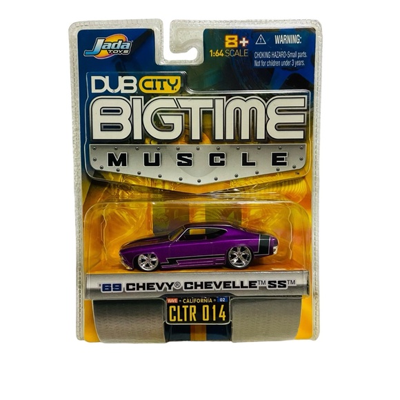 Jada Dub Bigtime Muscle 1969 Chevy Chevelle SS Purple - Picture 1 of 10